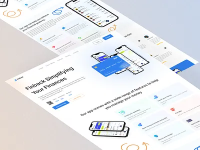 Mobile App Landing Page UI UX Design app features bitcoin credit card design figma landing page motion graphics nft saass ui ui design ux design web site website