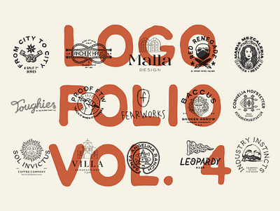 Logo Folio Vol. 4 brand identity creative graphic design icon illustration illustrator logo logo design logo designer logo folio logodesign logomark logos logotype portfolio retro typography vector vintage visual identity