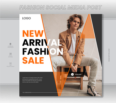 Fashion Social Media Post brochure design facebook post fashion fashion sale flyer graphic design instagram post logo