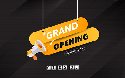 Grand opening soon promo discount offer