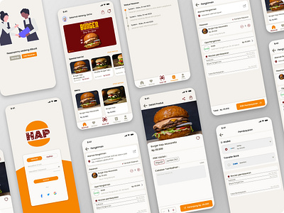 Hap Food Apps v 1.0 ui