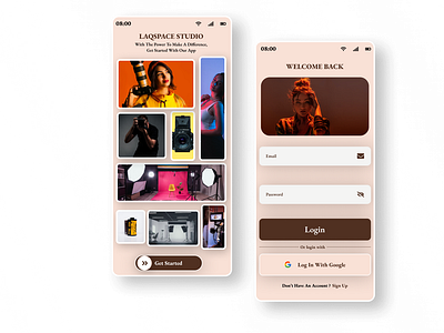 Laqspace Studio mobile design login login design splash screen splash screen design ui ui login uiux design uiux login ux website