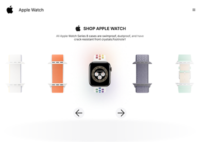 APPLE WATCH MARKET WEBSITE apple applewatch ui watch website white