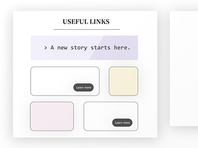 Simple links - Website graphic design product ui ux web website
