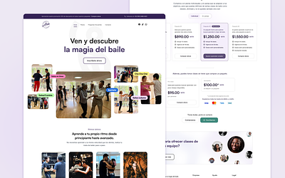 Dance Academy Landing Redesign design redesign ui uidesign ux ux design web