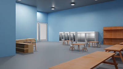 Cafe 3D Render 3d 3d render architect interior design