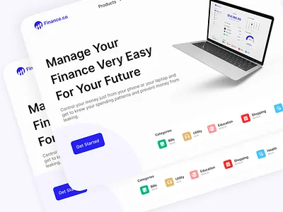 Finance.co branding concept earn money finance finance future finance management finance mobile finance recap finance ui finance web finance web inspiration inspiration manage money modern money popular finance save money schedule finance ui ui for finance