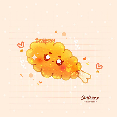 Brother chicken by sailizv.v adorable adorable lovely artwork concept creative cute art design digitalart illustration