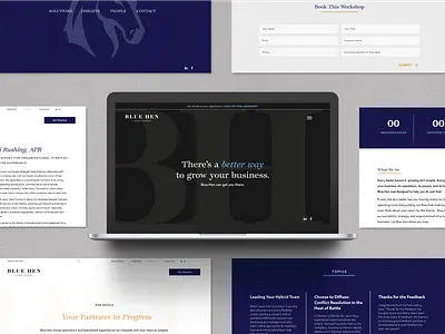 BlueHen - A BREAD Company business consulting business growth consultancy ui web web design website