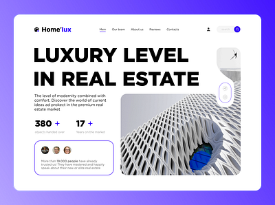 Real Estate Landing Page🏠 agency design designer estate figma landing landing page landingpage modern modern design photoshop real estate real estate agency realestate site ui web web designer webdesign webdesigner