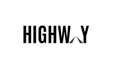 Wordmark LOGO: HIGHWAY app graphic design logo minimal motion graphics wordmarklogo