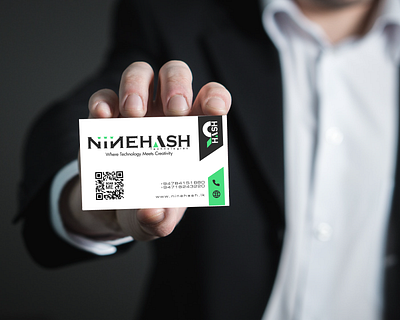 Business Card Design for Ninehash Technologies branding design graphic design illustration logo vector