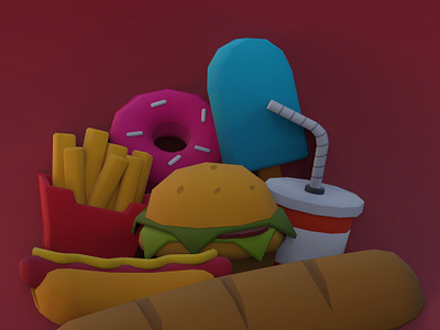 Fast Food 3d