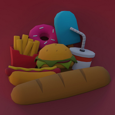 Fast Food 3d