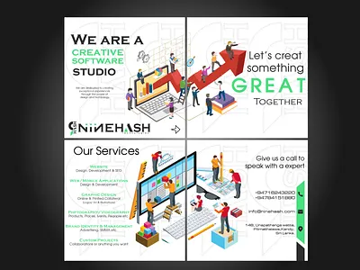 Social Media Posts for Ninehash Technologies branding design graphic design illustration logo vector
