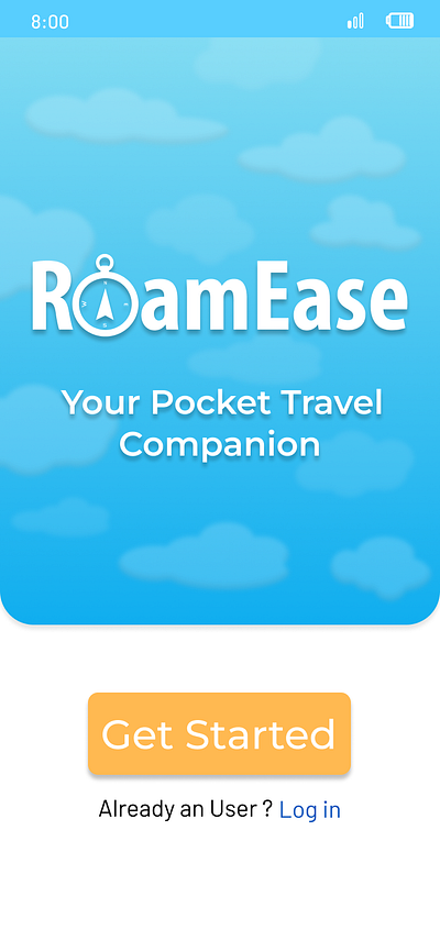 Roamease - Your Pocket Travel Companion design graphic design itinerary travel app ui trip planner ui ux
