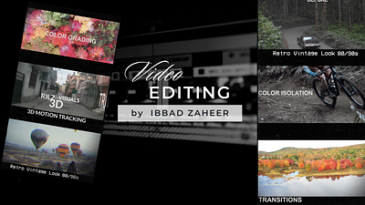 Video Editing Portfolio after affect animation branding design graphic design motion graphics video editing
