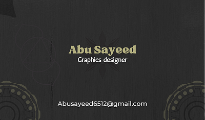 Business card branding business card