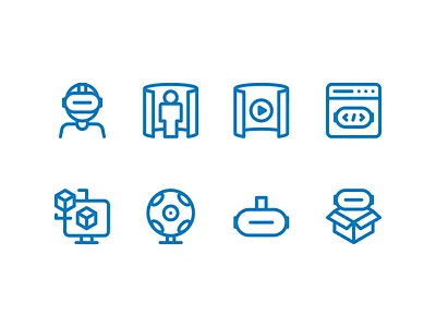 VR icons 3d design icon icons illustration minimal minimalism minimalist vector visor vr