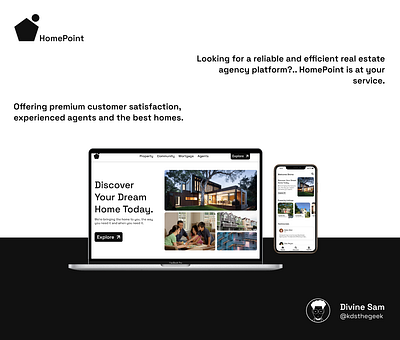 HomePoint Web UI Design design figma product design ui ux