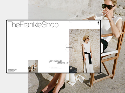 TheFrankieShop | E-commerce clothes concept conceptual design ecommerce fashion freelancer home illustration logo online shop sale shop style ui ux uxui website white women