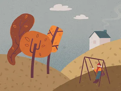 Happy Fall, everyone! 🍁 animation design fall graphic design illustration leaves motion graphics season september