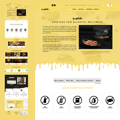 Redesign of a website Yupick design elementor landin page landing landingpage product redesign ui ux web website woocommerce wordpress