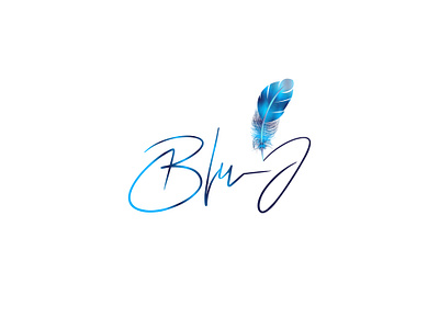 Blu J branding clean concept design illustration logo minimal typography ui vector