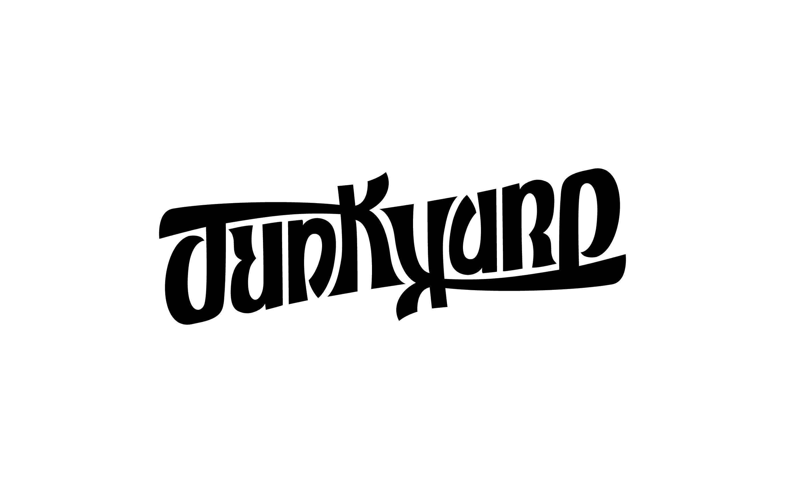 Junkyard Ambigram Logo ambigram animation branding craft beer graphic design logo merch motion graphics vector