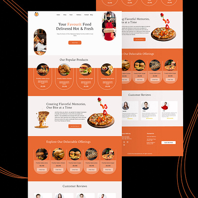 Delivery landing page adobe illustration app branding design figma graphic design illustration ui uiux ux