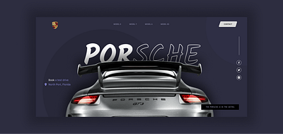 Porsche landing page porsche ui ux