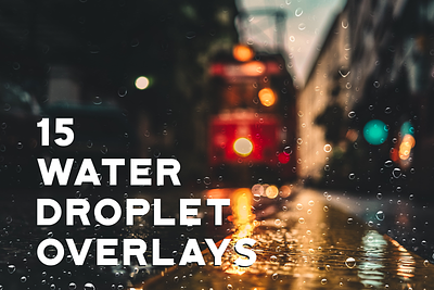 15 Water Droplet Overlays droplet free freebie overlay photography texture textured textures water