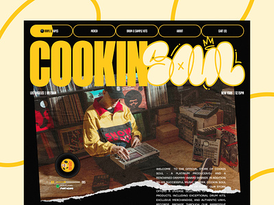Cookin Soul Redesign figma hip hop landing page ui ui design web design website
