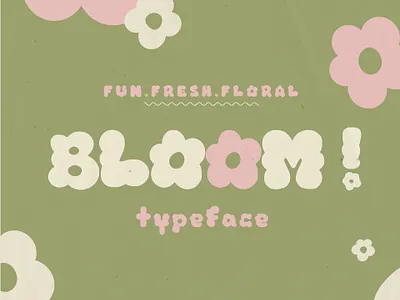 Bloom - Free Floral Display Font branding display font floral free free font freebie headline logo logo design type typeface
