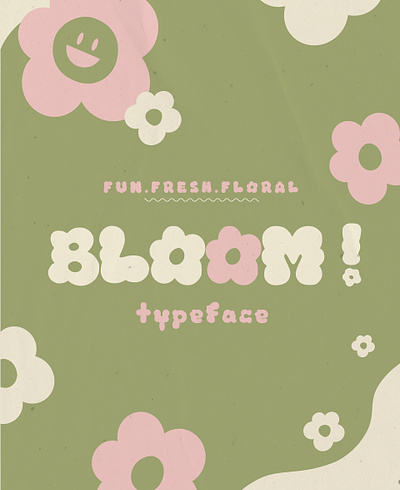 Bloom - Free Floral Display Font branding display font floral free free font freebie headline logo logo design type typeface