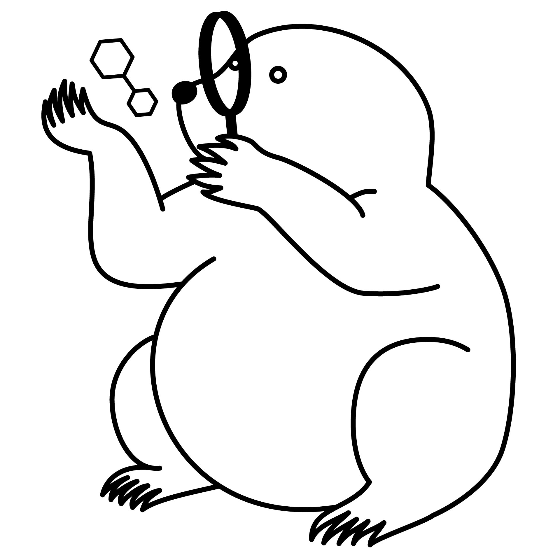 Mole-clue molecule clue illustration mole molecule vector