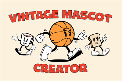 Vintage Mascot Creator Kit character free freebie illustration logo mascot pack vintage