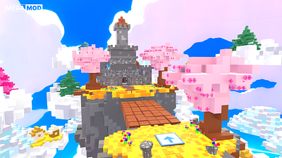 Cloud Kingdom 3d building castle cloud farm forest games kingdom lego megamod minecraft roblox village voxel voxel graphics voxelart