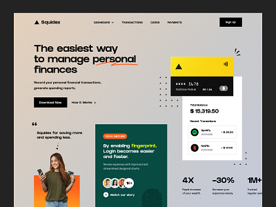 Banking Website banking design finance home page homepage landing landing page landingpage site uidesign uiux userinterface uxui web design web designer web page web site webdesign website website design