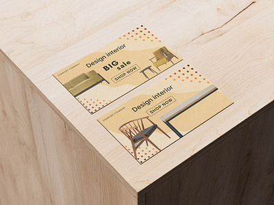 Business cards for a furniture store (free for use) graphic design ui