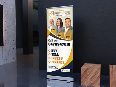 Rollup Banner for Real Estate Agent banner design book cover design creative flyer design mockup creative logo design design facebook cover design graphic design illustration logo design mockup post design poster design print design rollup banner