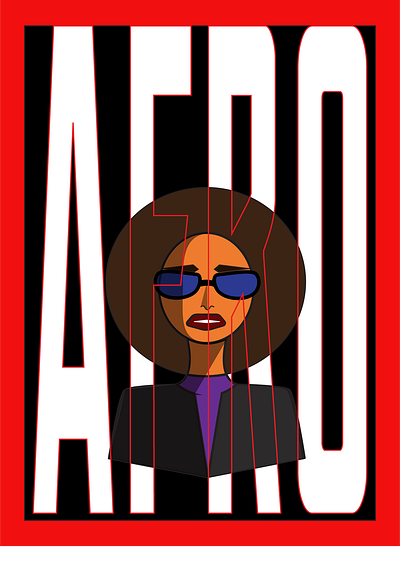 AFRO MAGAZINE graphic design illustration