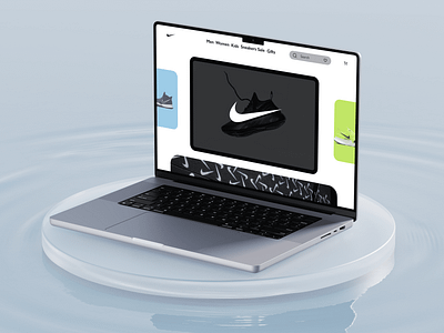 NIKE Web Homescreen... 3d animation app apple application arvr branding design graphic design illustration logo motion graphics nothing oneplus samsung ui uiux ux vector vr