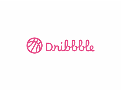 Dribbble logo (my version) brand and identity branding design dribbble dribbble logo graphic design illustration logo