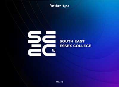 SEEC Logotype brand design branding design graphic design identity logo logo font logotype modern type design typographic y2k