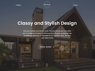 ModernHouse 2d animation app architecture architecture website concept design design inspiration gsap hero section inspiration landing landing inspiration landing page ui ui design ui ux website website inspiration