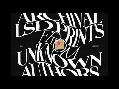 ARCHIVAL LSD — 000 branding creative direction design graphic design ui web