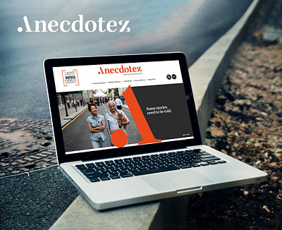 Anecdotez adobe photoshop blog design graphic design landing page magazine newsletter ui uiux web design