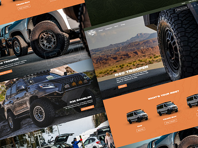 Reika Website Concept design digital graphic design landing page off road offroad overland suspension ui ux wheels