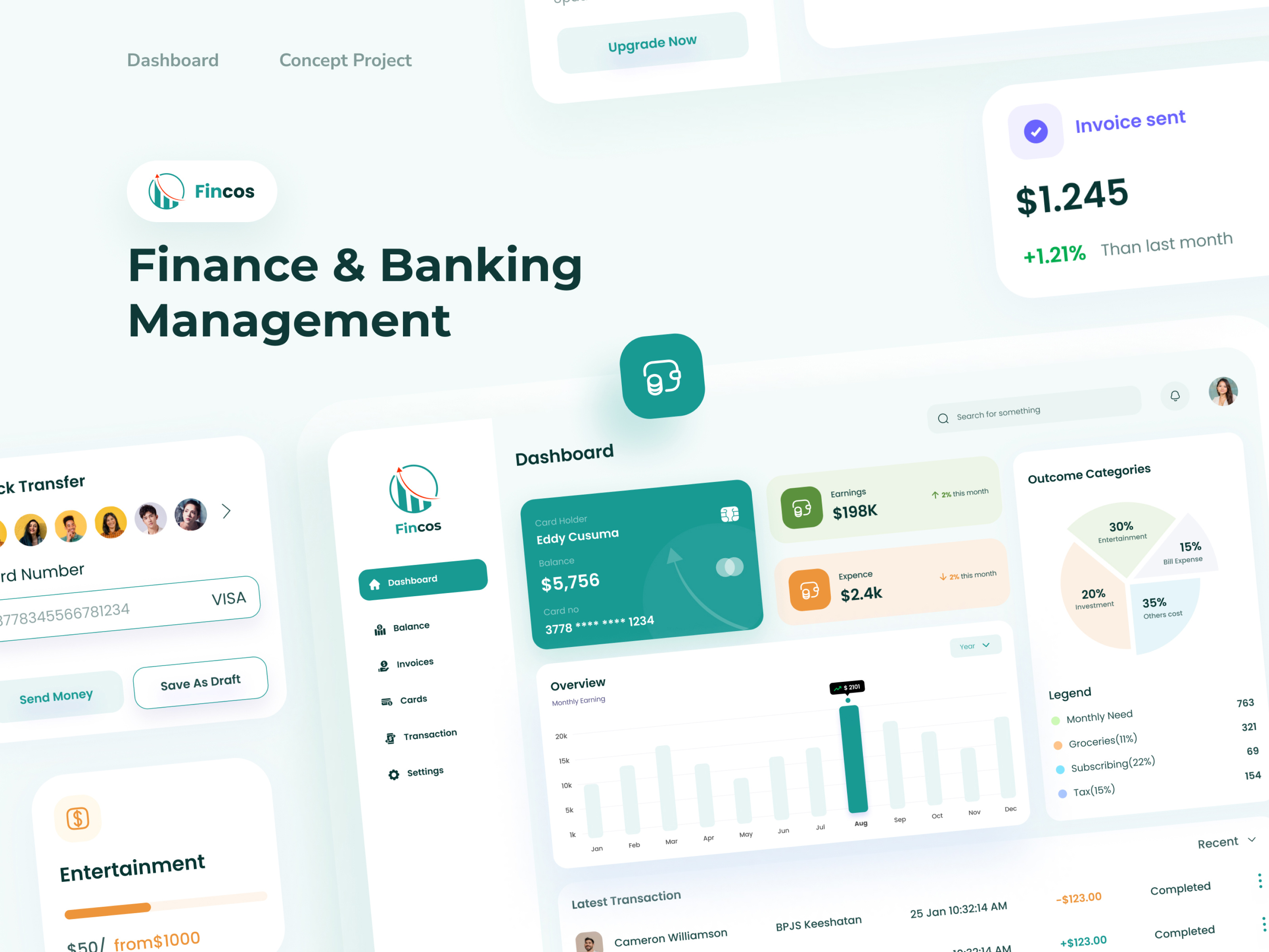 Finance Dashboard Design app design application banking app clean clean app concept design darkmode dashboard design finance app minimal mobile ui mockup modern saas software technology ui design ui ux web app
